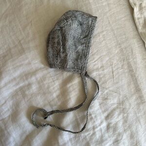 Briar Handmade Striped Baby Bonnet